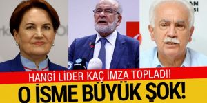 Hangi lider kaç imza topladı işte en çok imza toplayan isim