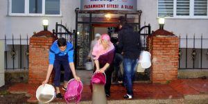 Erzurum’da evleri su bastı