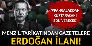 Menzil tarikatından Cumhurbaşkanı Erdoğan'a destek!