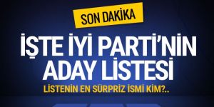 İYİ Parti'nin milletvekili aday listesi