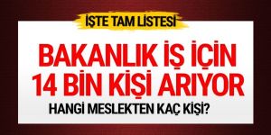 Adalet Bakanlığı işe almak için 14 bin kişi arıyor!