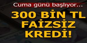 Faizsiz 300 bin TL kredi! 1 Haziran`da başlıyor