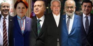 AK Parti'nin MHP'nin HDP'nin İyi Parti'nin oy oranı