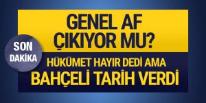 Devlet Bahçeli'den yeni af açıklaması Ramazan'dan önce...