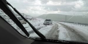 Ardahan'da yüksek kesimler beyaza büründü