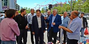 Başkanlar, Palandöken’de pazar esnafıyla buluştu