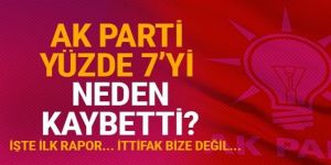 AK Parti'den 'oy kaybı' raporu! Neden oy kaybedildi?