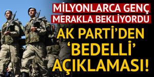 Bülent Turan'dan flaş 'bedelli askerlik' açıklaması