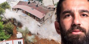 Beyoğlu Sütlüce'de çöken binanın olduğu arazide 'Arda Turan' detayı