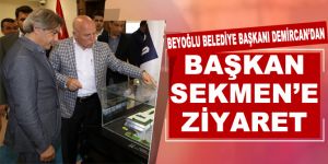 Beyoğlu Belediye Başkanı Demircan’dan Başkan Sekmen’e ziyaret