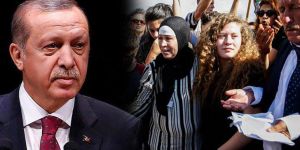 Cumhurbaşkanı Erdoğan Filistinli Ahed Tamimi'yle görüştü