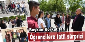 Başkan Ali Korkut’tan öğrencilere tatil sürprizi