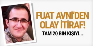 Fuat Avni'den olay yaratacak itiraf