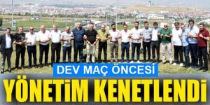 Erzurumspor yönetimi, Beşiktaş maçı öncesi kenetlendi