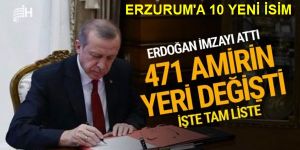Erzurum'a 10 Atama