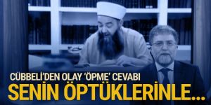 Cübbeli'den Ahmet Hakan'a olay 'öpme' cevabı!