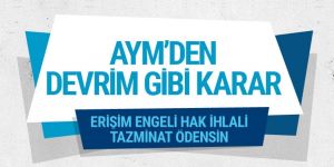 Anayasa Mahkemesi'nden devrim gibi karar! Erişim engeline tazminat...