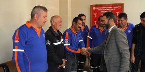 AFAD’dan Erzurum İtfaiye’ye kutlama ziyareti