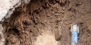 Erzurum'da Su Şebekesi Hattı Kazısında İnsan Kemikleri Bulundu