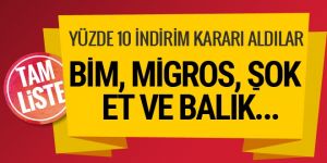 Yüzde 10 indirim kararı alan şirketlerin tam listesi! Enflasyonla mücadele seferberliği