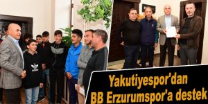 Yakutiyespor'dan BB Erzurumspor'a destek