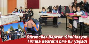 Öğrenciler Deprem Simülasyon Tırında depremi bire bir yaşadı