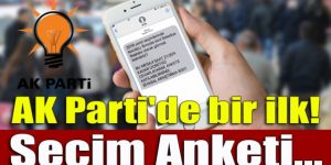AK Parti'de yapılan anketlerde bir ilk