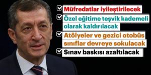Teneffüs süreleri uzatılıyor, özel öğretime teşvik kaldırılıyor