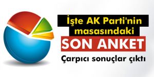 İşte AK Parti'nin masasındaki son anket! Çok çarpıcı sonuçlar