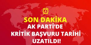 Ak Patide Aday Adaylığı Başvuru Süresi 16 Kasım'a Kadar Uzatıldı
