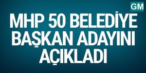 MHP 2019 yerel seçimleri belediye başkan adayları listesi açıklandı