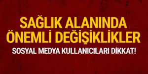 Sağlık alanında önemli değişiklikler Resmi Gazete'de yayımlandı