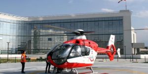 Erzurum'da Rahatsızlanan Hükümlü Ambulans Helikopterle Hastaneye Kaldırıldı