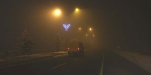 Erzurum'da yoğun sis