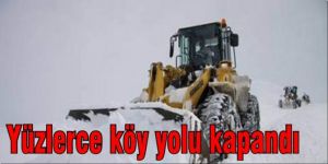 Bin 519 köy yolunun ulaşıma kapandı