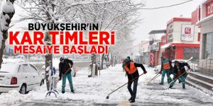 Büyükşehir’in Kar Timleri iş başında