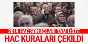 Hac kura çekilişi Diyanet'te gerçekleşti 2019 hac sonuçları tam listesi