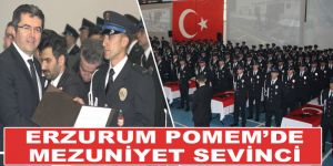 Erzurum POMEM’de mezuniyet sevinci