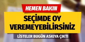 YSK seçmen sorgulama 2019 listesi kütükte adınız yoksa bunları yapın