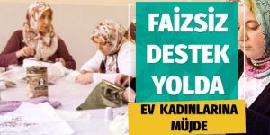 Ev kadınlarına müjde faizsiz kredi ve vergi muafiyeti yolda