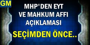 MHP'li Aydın'dan Mahkum Affı ve EYT Açıklaması