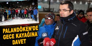 Palandöken’de gece kayağı