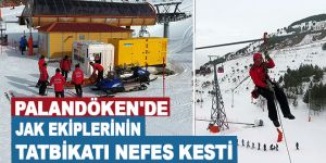 Palandöken'de JAK ekiplerinin tatbikatı nefes kesti