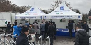 Ankara'da ilk tanzim satış çadırları kuruldu