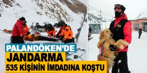 Palandöken'de Jandarma 535 kişinin imdadına koştu