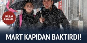 Erzurum'da Mart kapıdan baktırdı