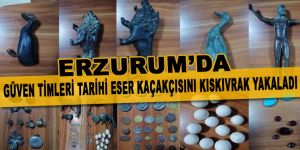 Güven Timleri tarihi eser kaçakçısını kıskıvrak yakaladı