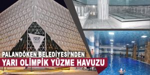 Palandöken Belediyesi’ne ait yarı olimpik yüzme havuzu hizmete girdi