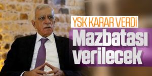 Ahmet Türk, mazbatasını aldı