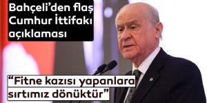 MHP lideri Bahçeli'den Cumhur İttifakı mesajı